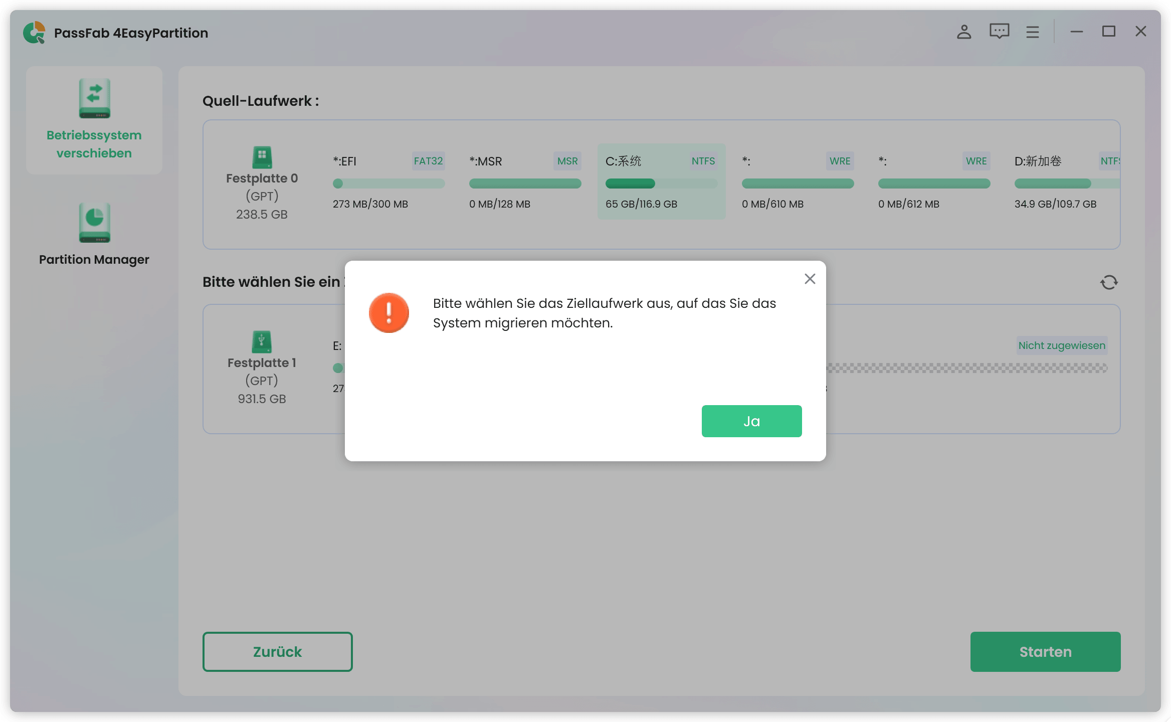 perform system migration