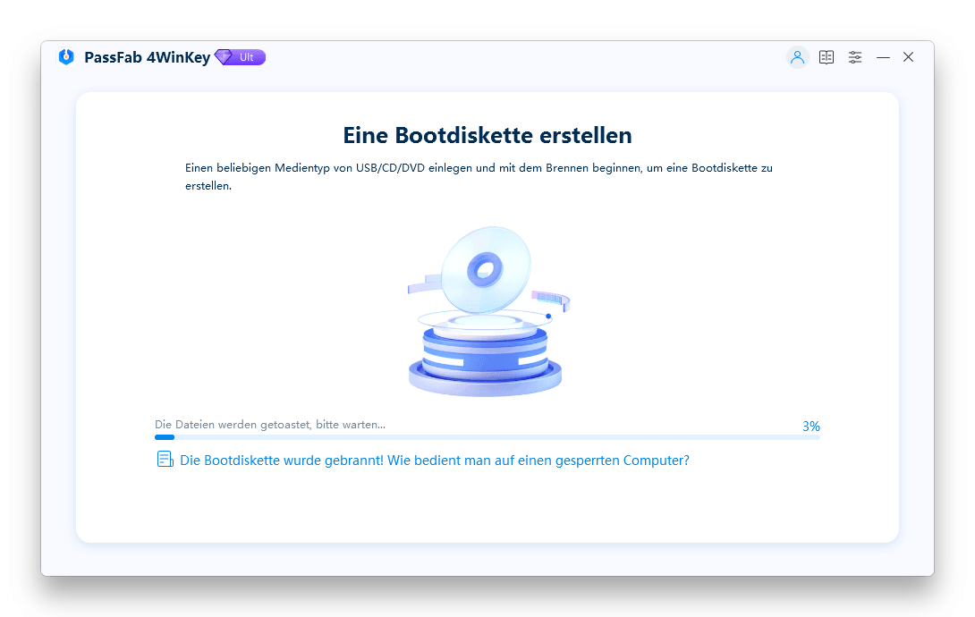 burn a bootable disk passfab 4winkey guide