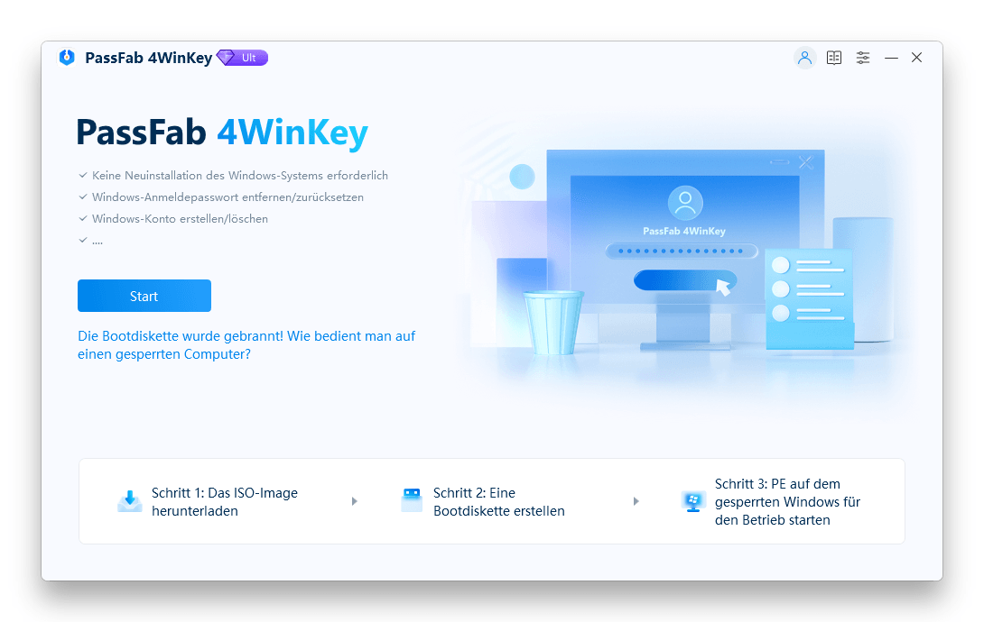 4winkey main interface passfab 4winkey guide
