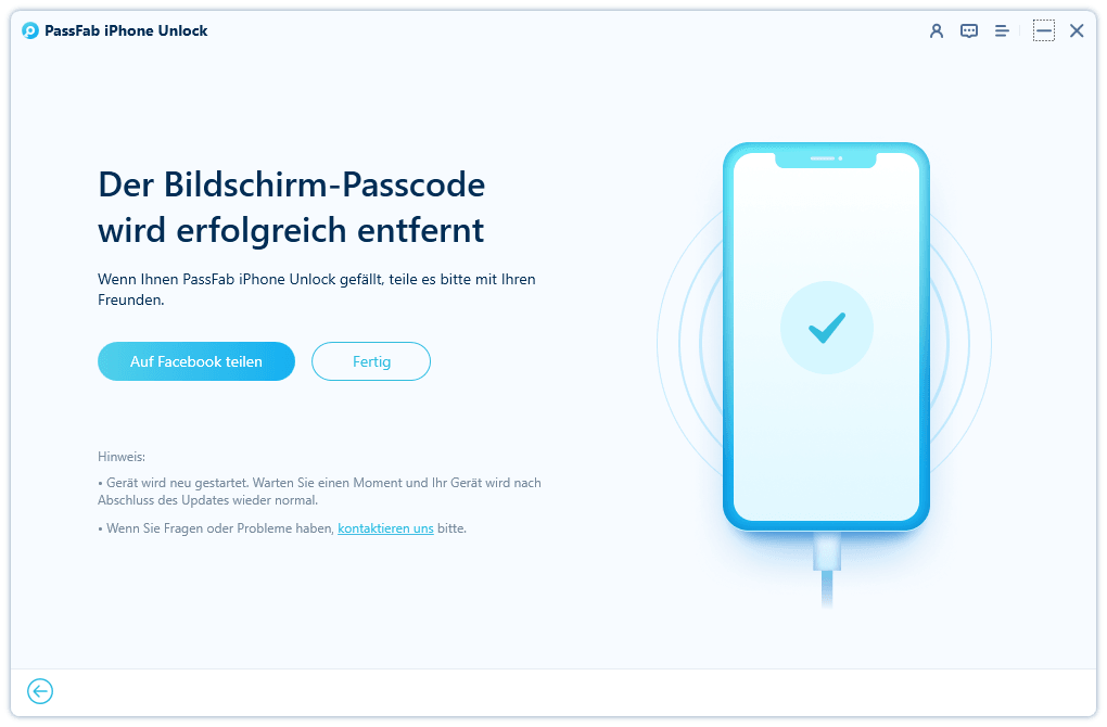 remove passcode successfully