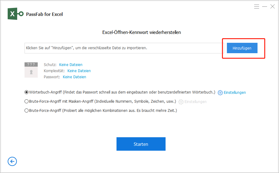 passfab for excel recover open password guide
