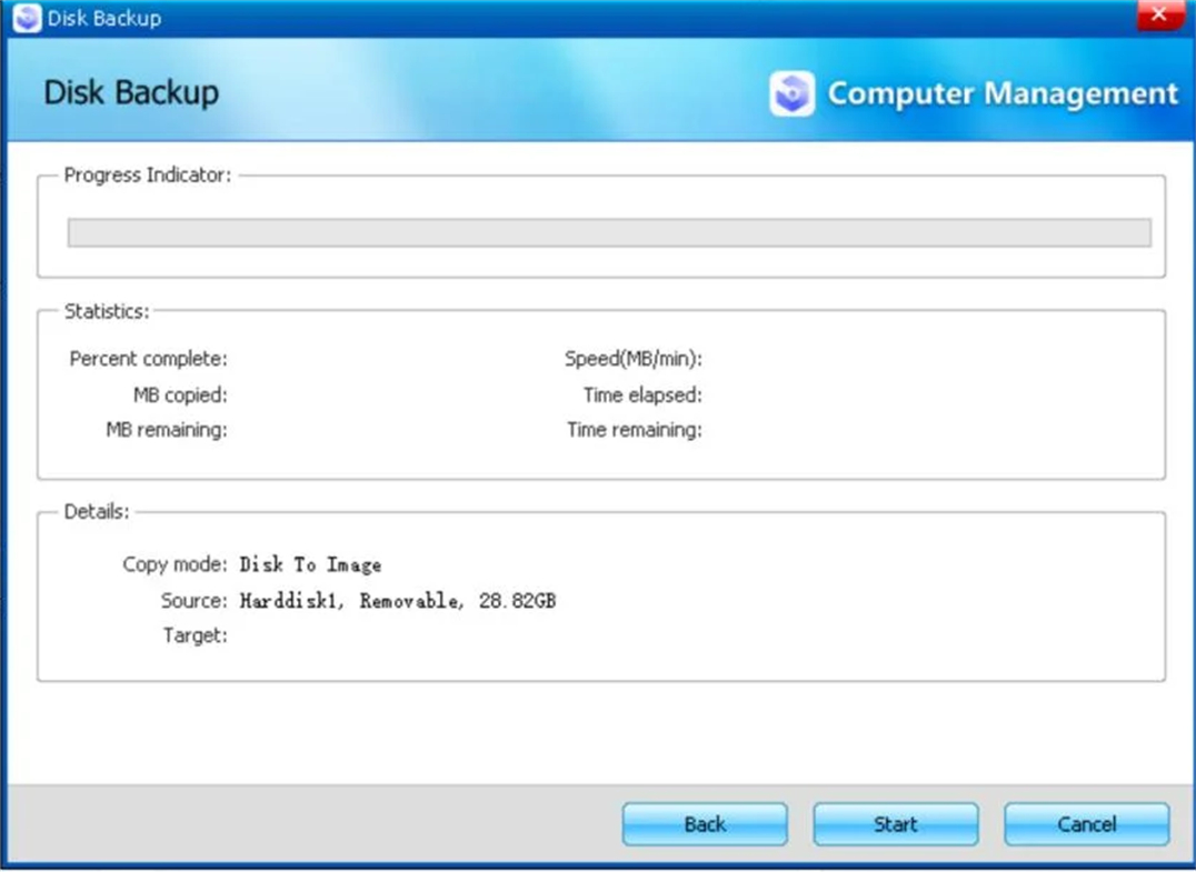 Klicken Sie auf Start