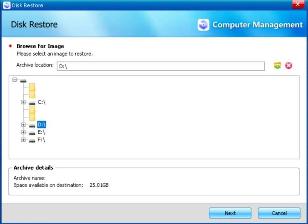 Plattenwiederherstellung