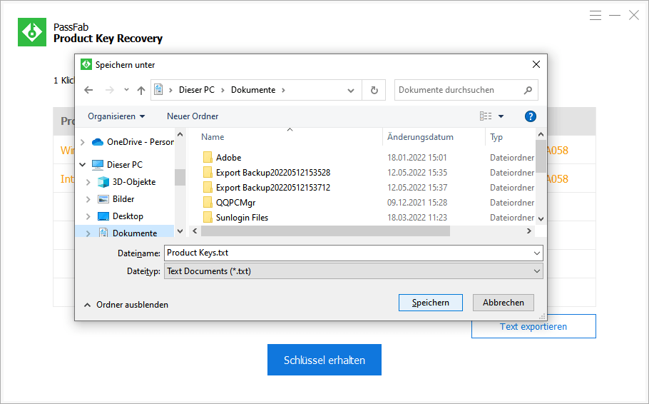 save key passfab product key recovery guide