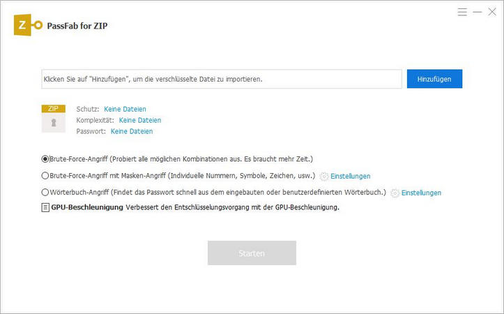 zip passwort wiederherstellen