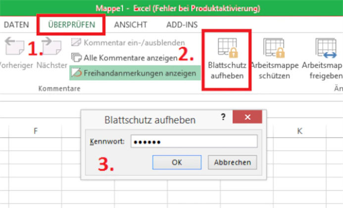 Excel: Blattschutz aufheben - So entsperren Sie bei Excel den Blattschutz