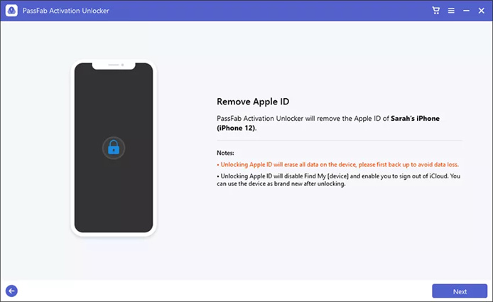 passfab activation unlocker-ipad id entfernen zu starten