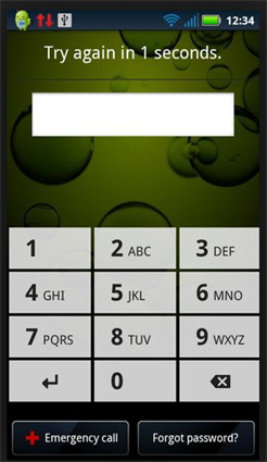 5 mal das flasche passwort eingeben