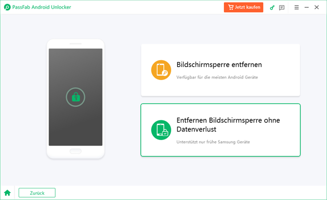 Bildschirmsperre ohne Datenverlust entfernen