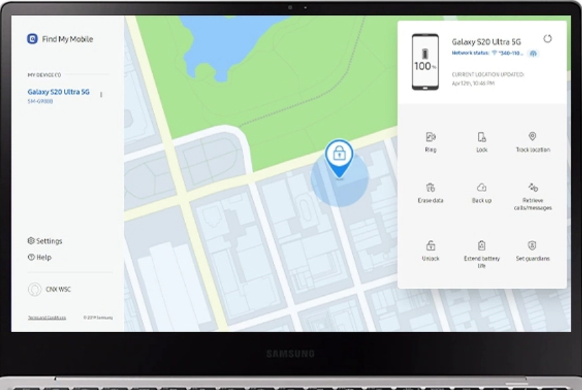 entsperren durch mein Geraet finden