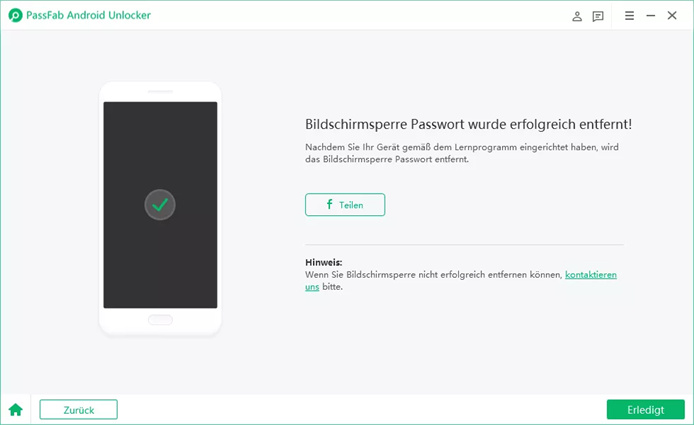 durch android device manager handy entsperren-passwort erfolgreich entfernen