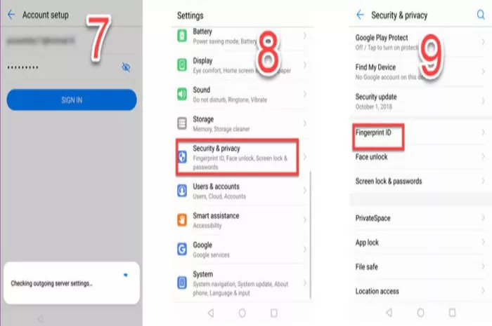 Wählen Sie eine Fingerabdruck-ID in Sicherheit und Datenschutz