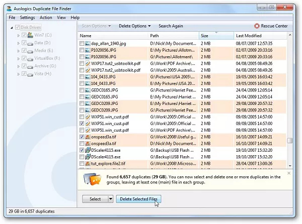 Auslogics Duplicate File Finder