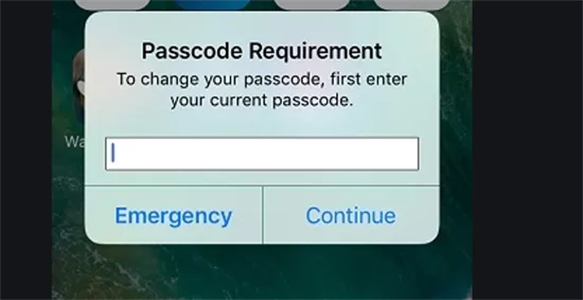 iPhone-Passcode erfordert Änderungen