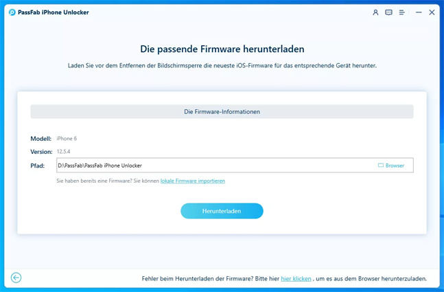 Firmware downloaden