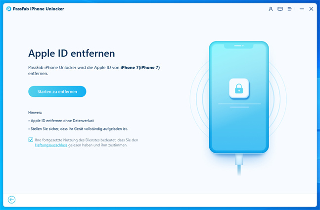 iPhone ohne Apple-ID zurücksetzen - Verbinden Sie Ihr iPhone