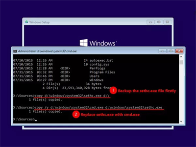 cmd zu Ihrem Standardadministratorkonto in Windows 10