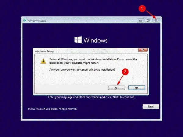 windows setup