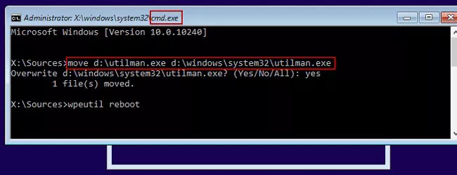 Utility-Manager-Funktion wiederherstellen