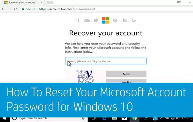Setzen Sie Ihr Microsoft-Kontokennwort für Windows zurück