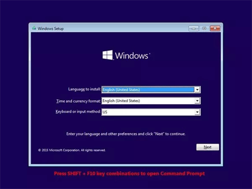 windows installation setup