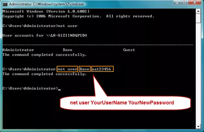 windows passwort entfernen with cmd