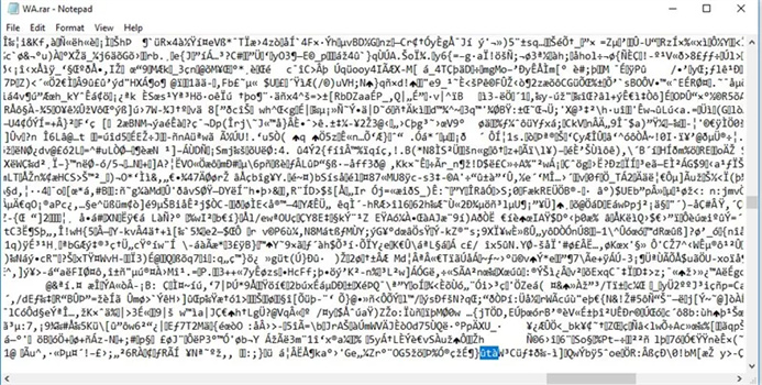 finden Sie uta in notepad