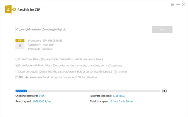 starten zu entfernen-passfab for zip