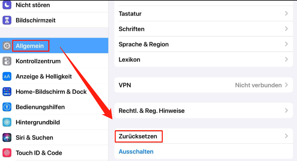 iPad Schulrestriktionen umgehen: Einstellungen zurücksetzen