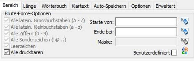 advanced archive password recovery bereich