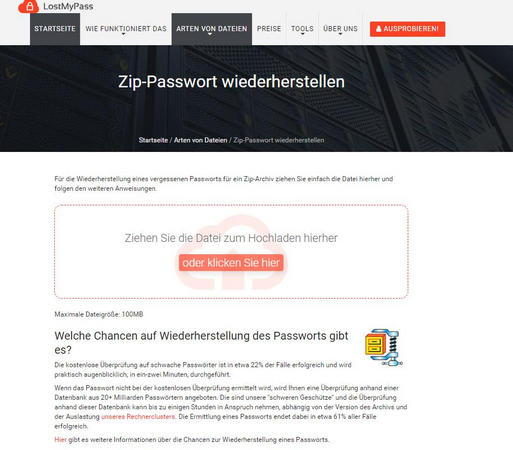 zip passwort ohne software knacken